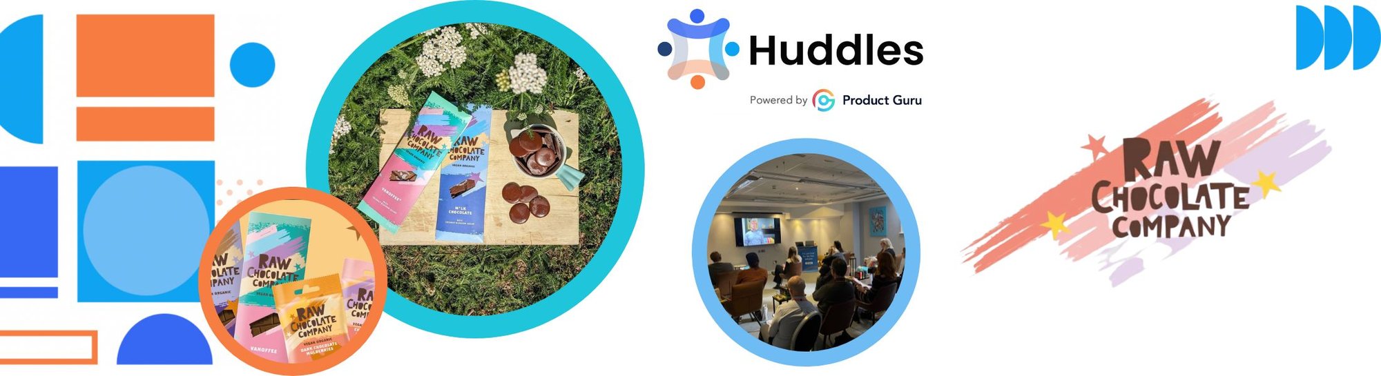 Huddles success story banner rawchocolate